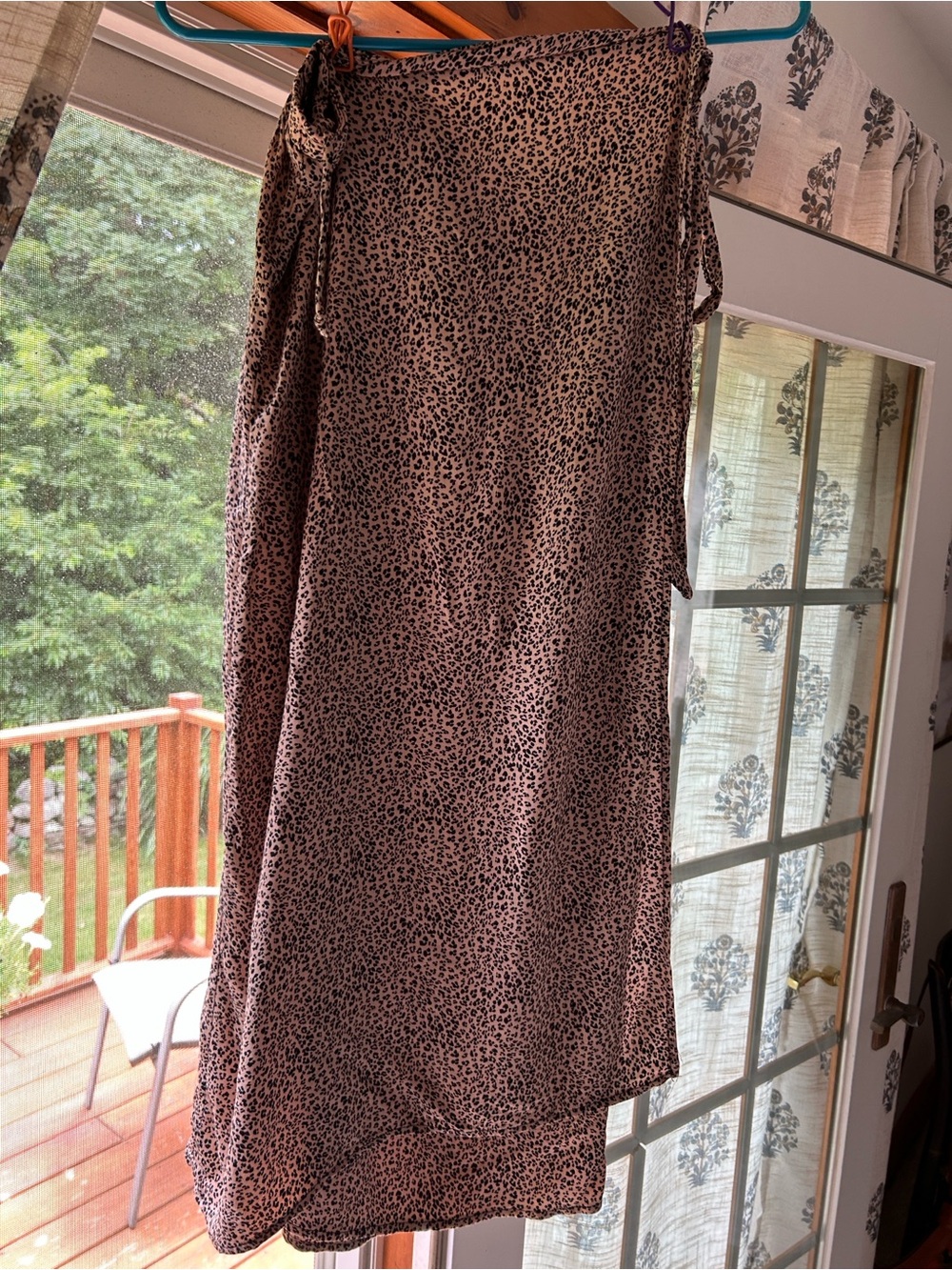 URBAN Romantics Pink and Black Leopard Print Slip Dress